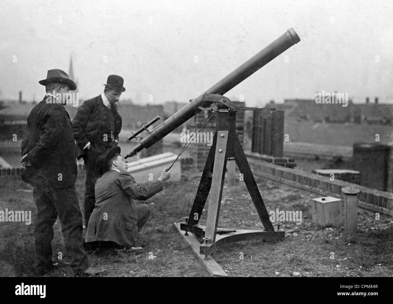 Gli astronomi durante l'astronomia, 1910 Foto Stock