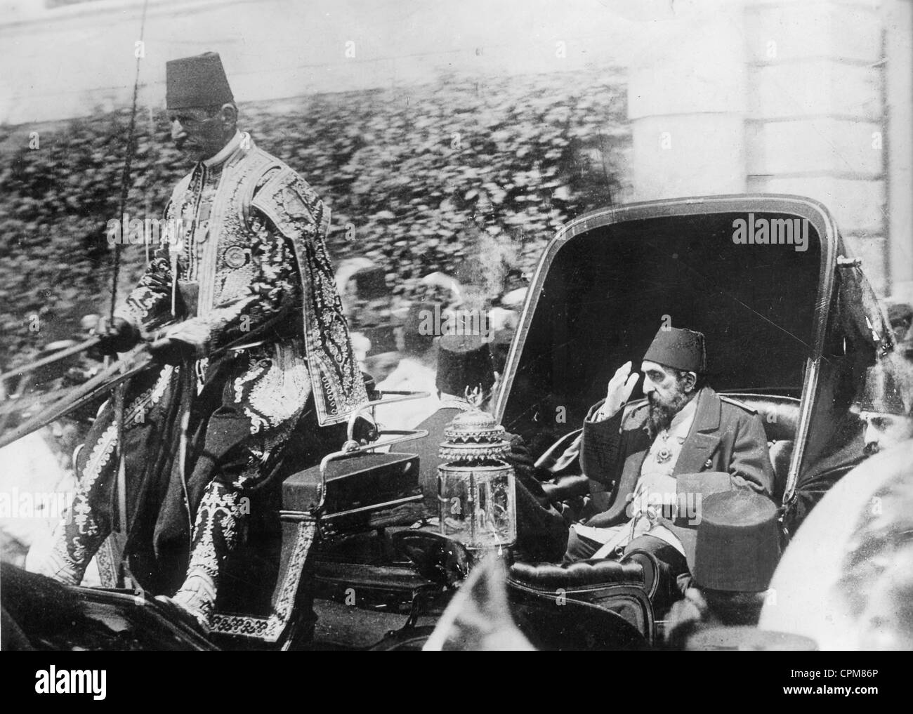Il sultano Abdul Hamid II, 1908 Foto Stock