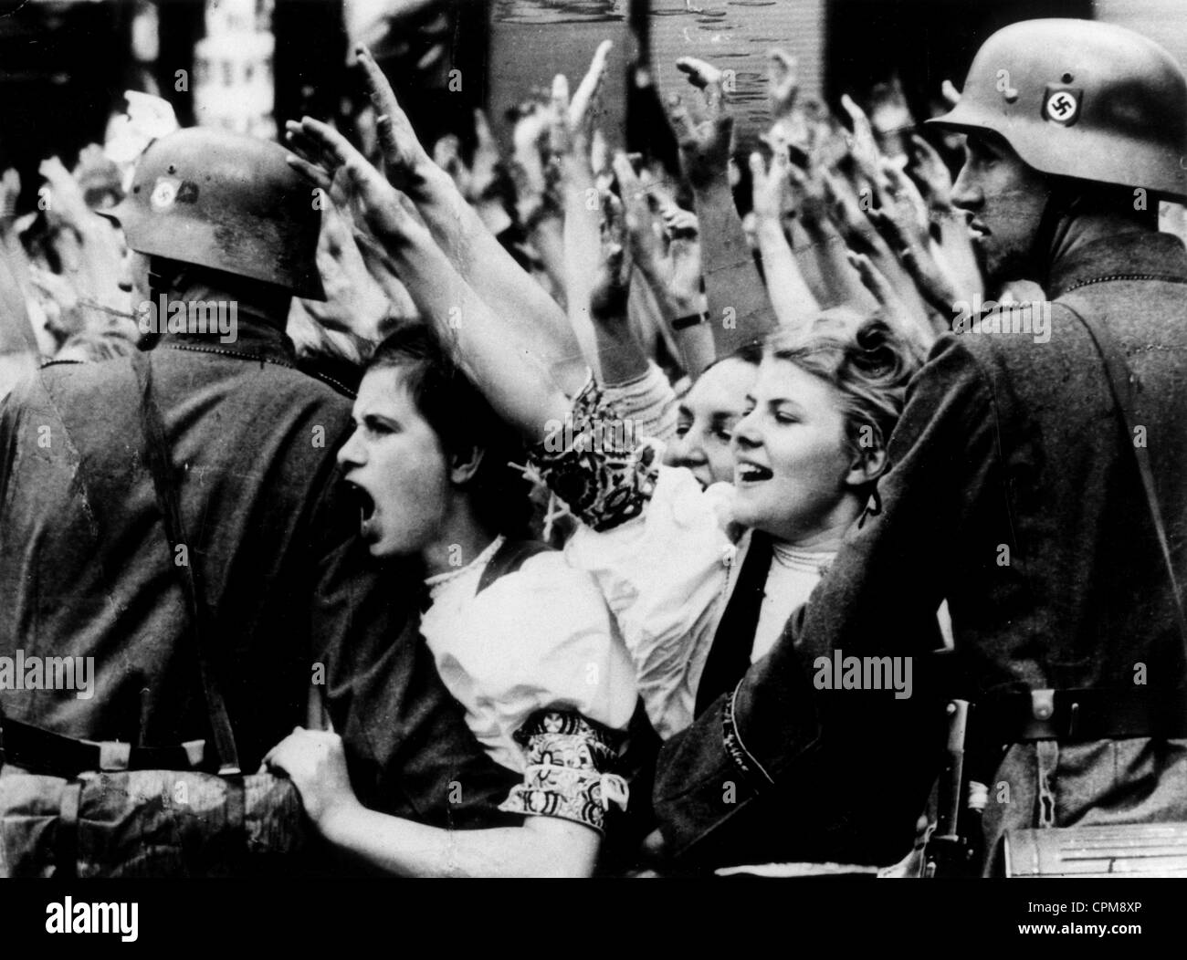 Il BDM-girl cheer leader, 1938 Foto Stock