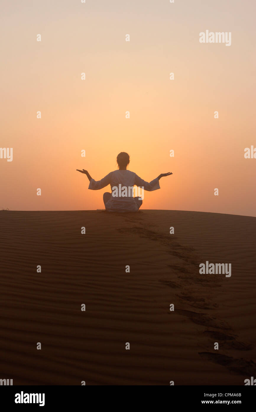 YOGA, DONNA Foto Stock
