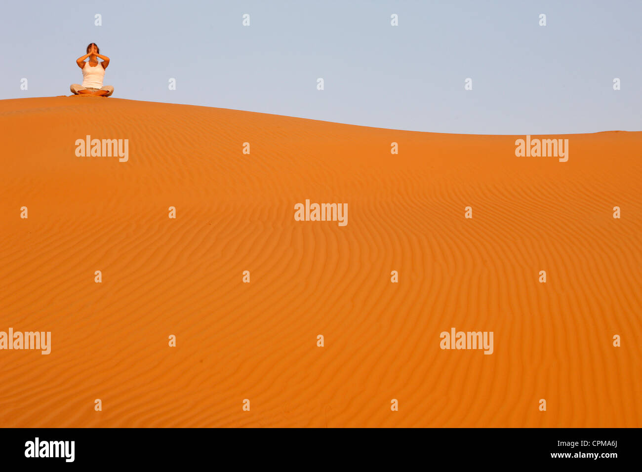 YOGA, DONNA Foto Stock