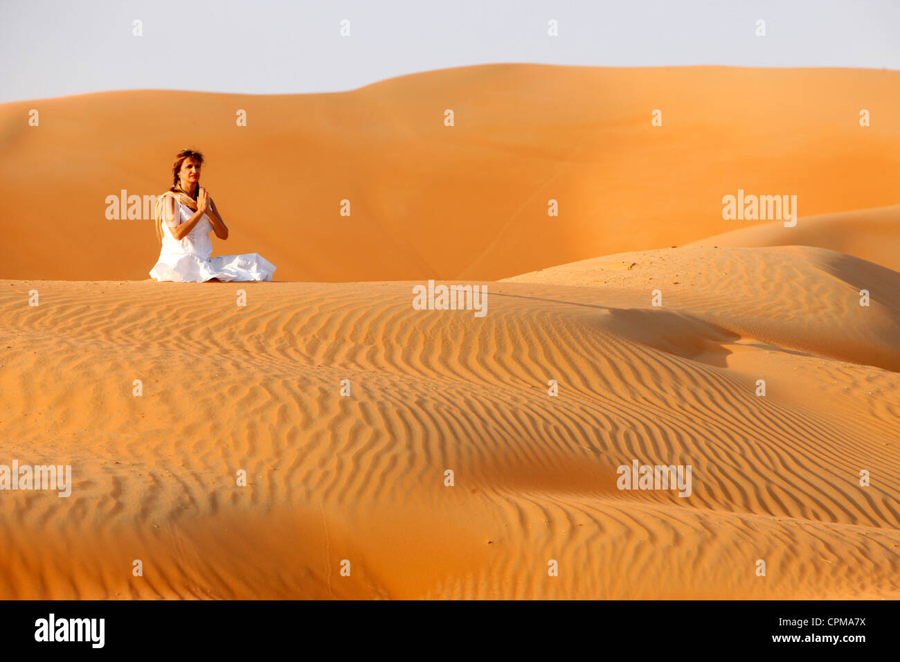YOGA, DONNA Foto Stock