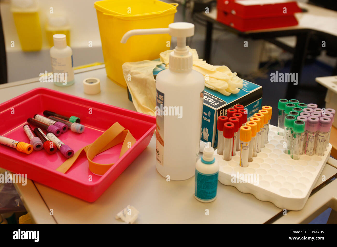 ANALISI DEL SANGUE Foto Stock