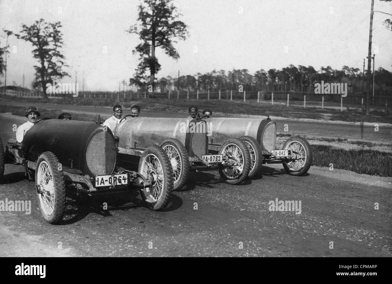 Car racing in Grunewald di Berlino, 1922 Foto Stock