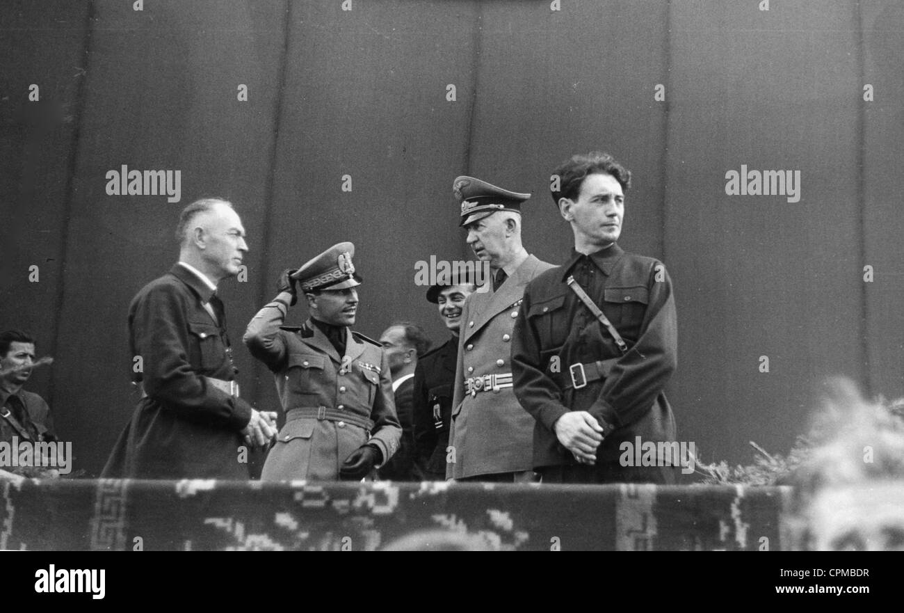 Antonescu e Horia Sima, 1940 Foto Stock
