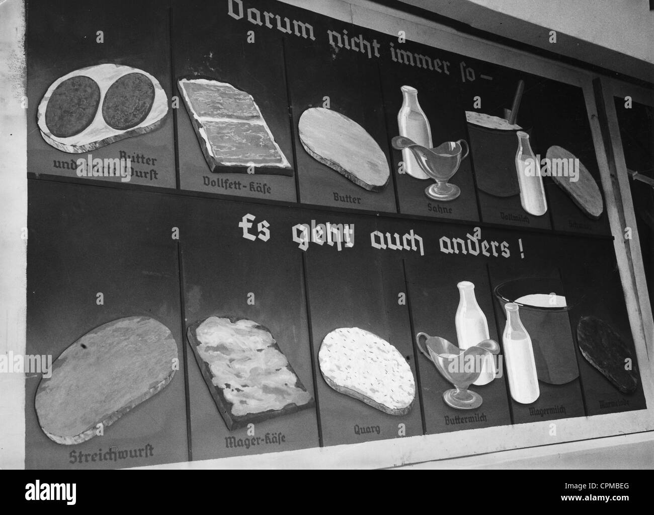 Stand fieristico del Reichsnaehrstand alla Settimana verde di Berlino, 1937 Foto Stock