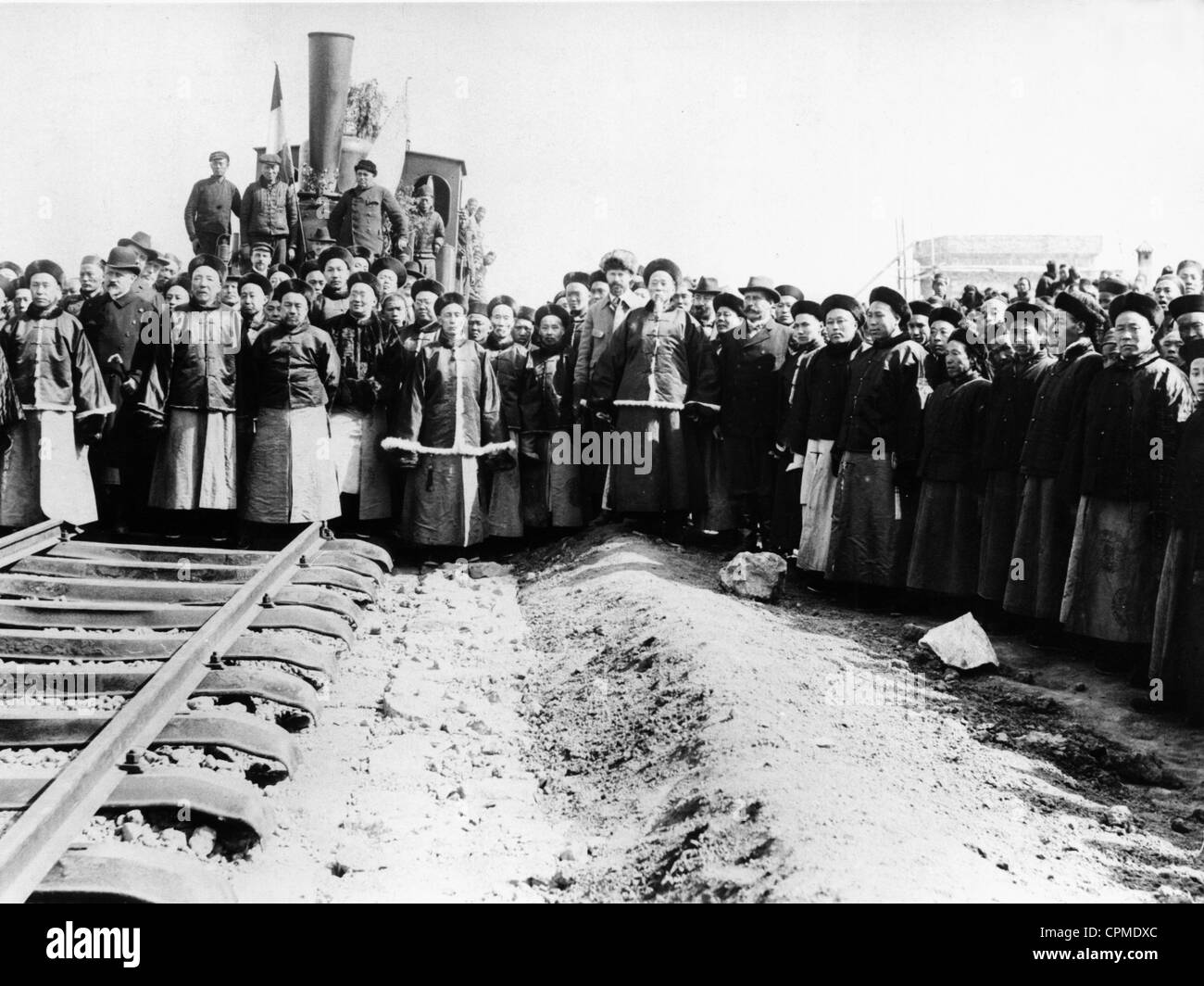 Apertura di shantung ferrovie in Cina, 1904 Foto Stock