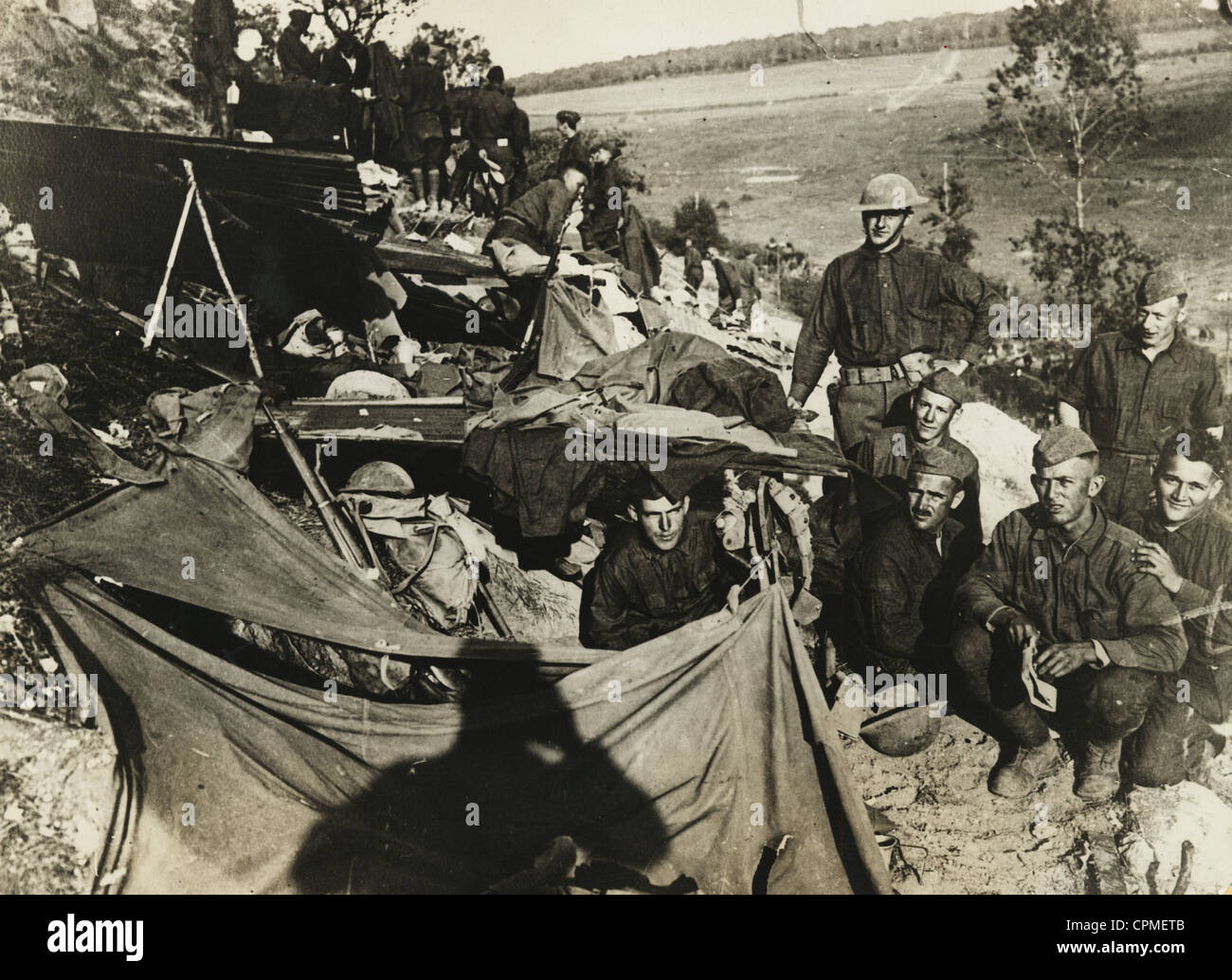 I soldati americani in Francia, 1917/1918 Foto Stock