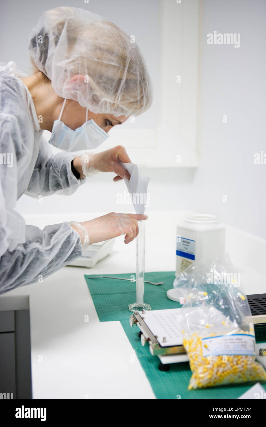 Preparazione dei farmaci Foto Stock