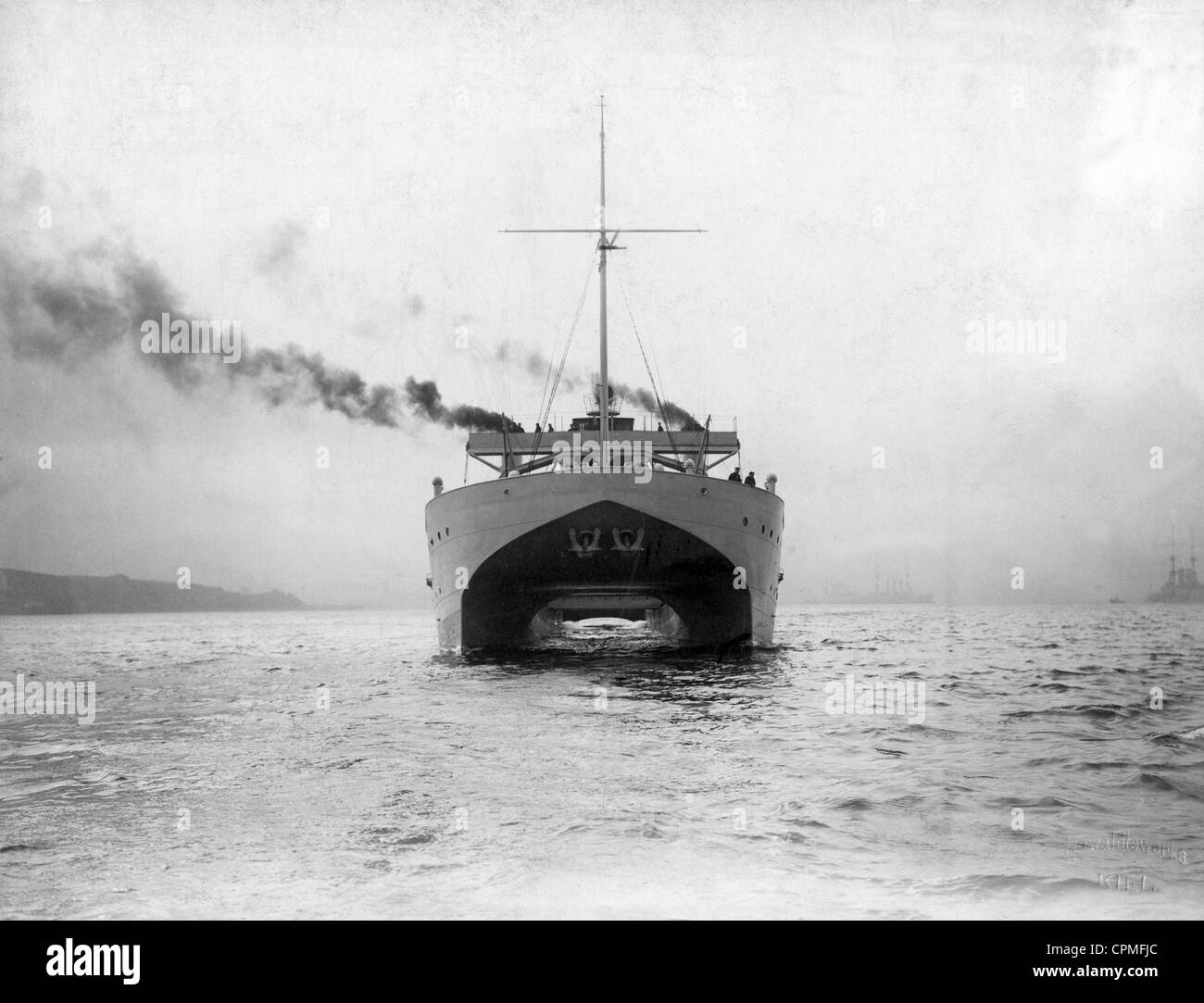 Torpediniere, il rimorchiatore di salvataggio SMS "Vulkan', 1908 Foto Stock