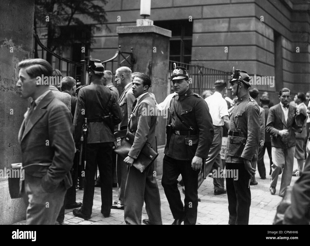 Disordini all'Università di Berlino, 1932 Foto Stock