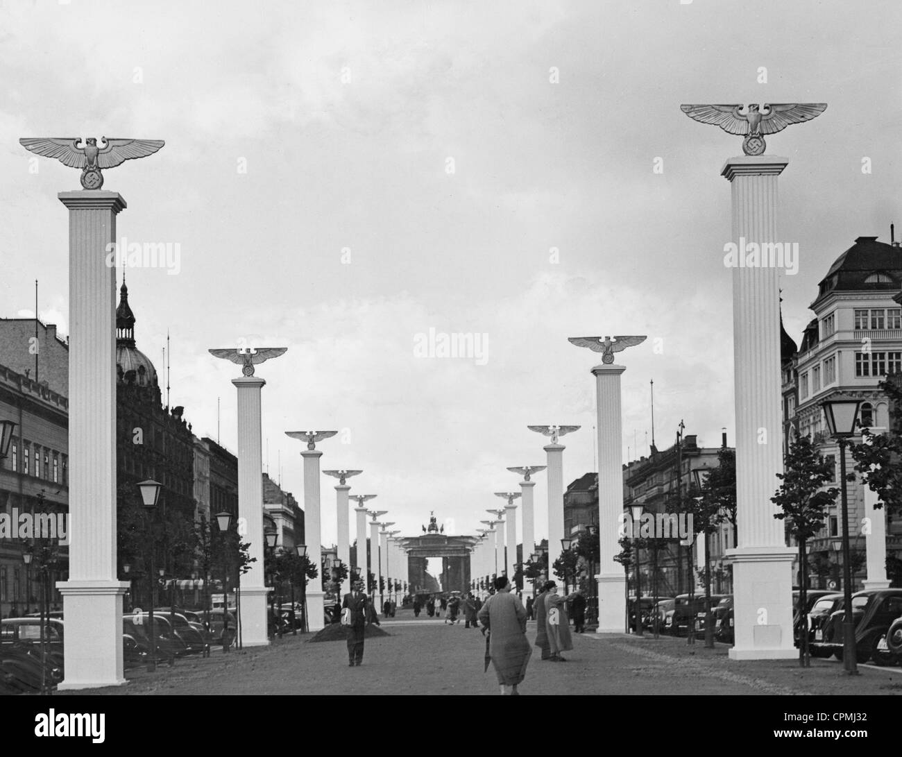 Il viale Unter den Linden, 1937 Foto Stock