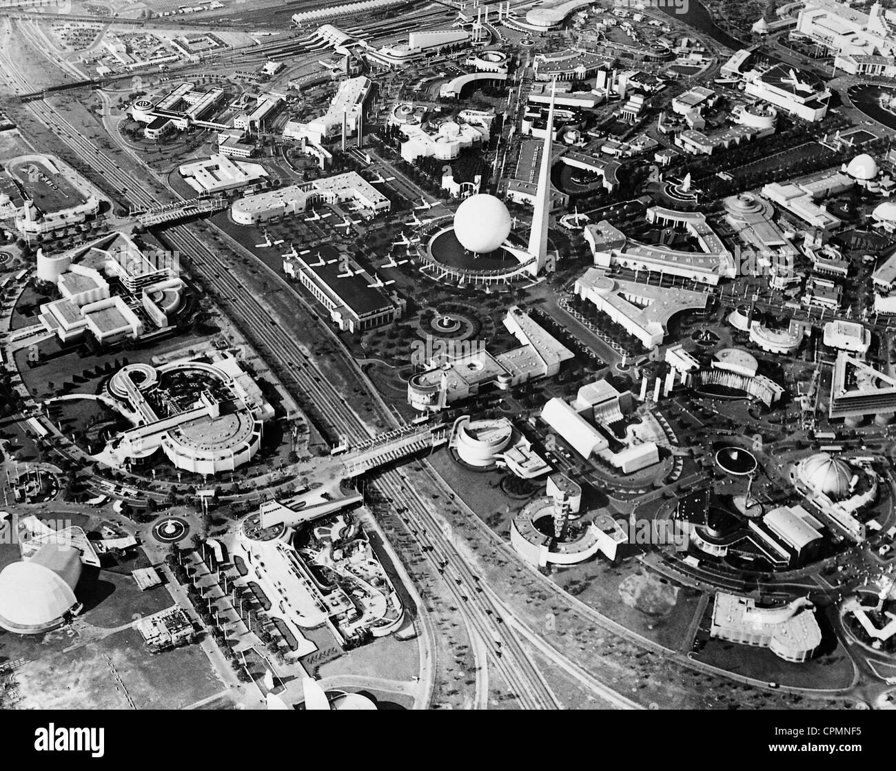 Vista aerea della motivazione della fiera mondiale di New York, 1939 Foto Stock