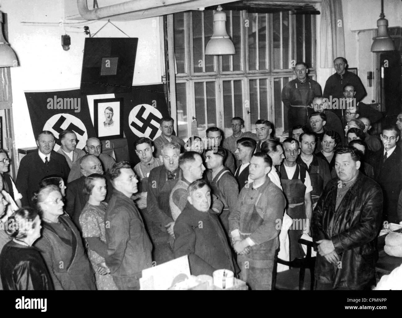 Trasmissione del discorso in occasione dell'anniversario della conquista del potere, 1937 Foto Stock