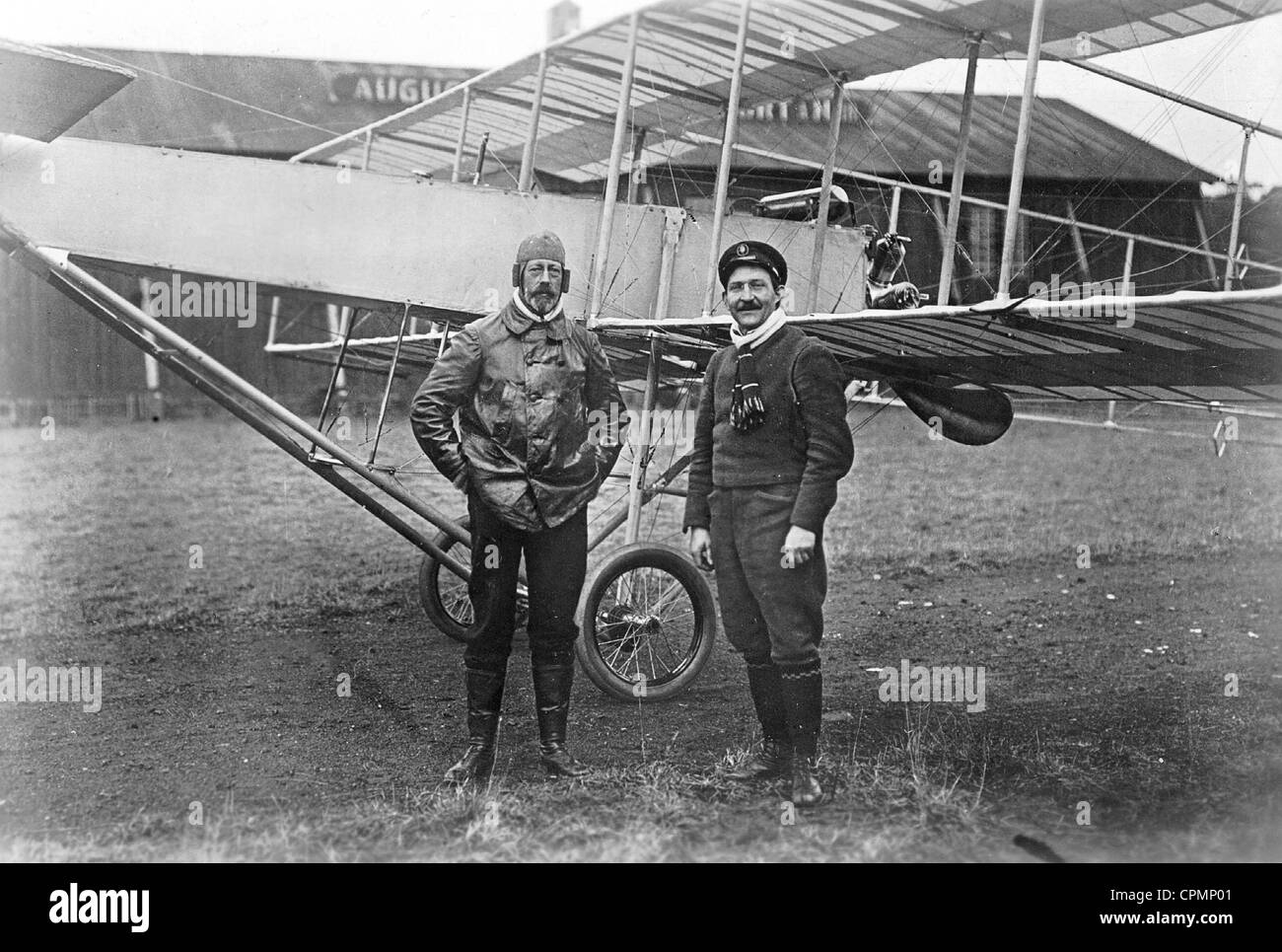 Il principe Heinrich e Agosto Euler, 1910 Foto Stock