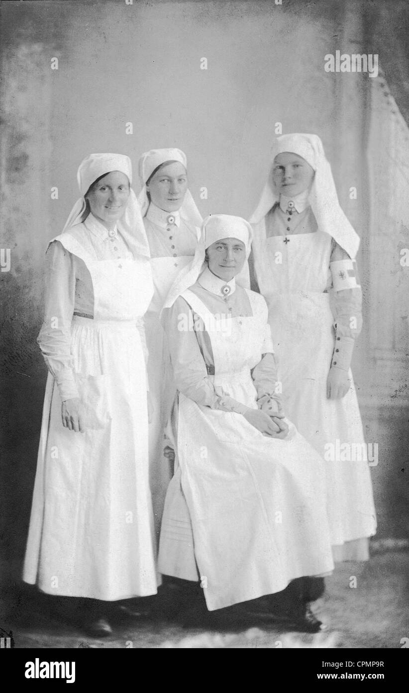 Gli infermieri della Croce Rossa svedese, 1917 Foto Stock