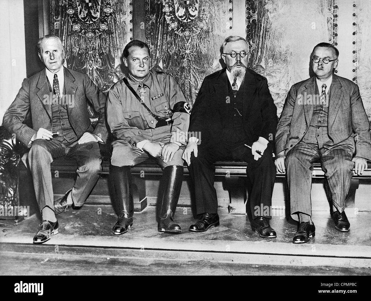 Walther Graf, Hermann Goring, Esser e Rauch, 1932 Foto Stock