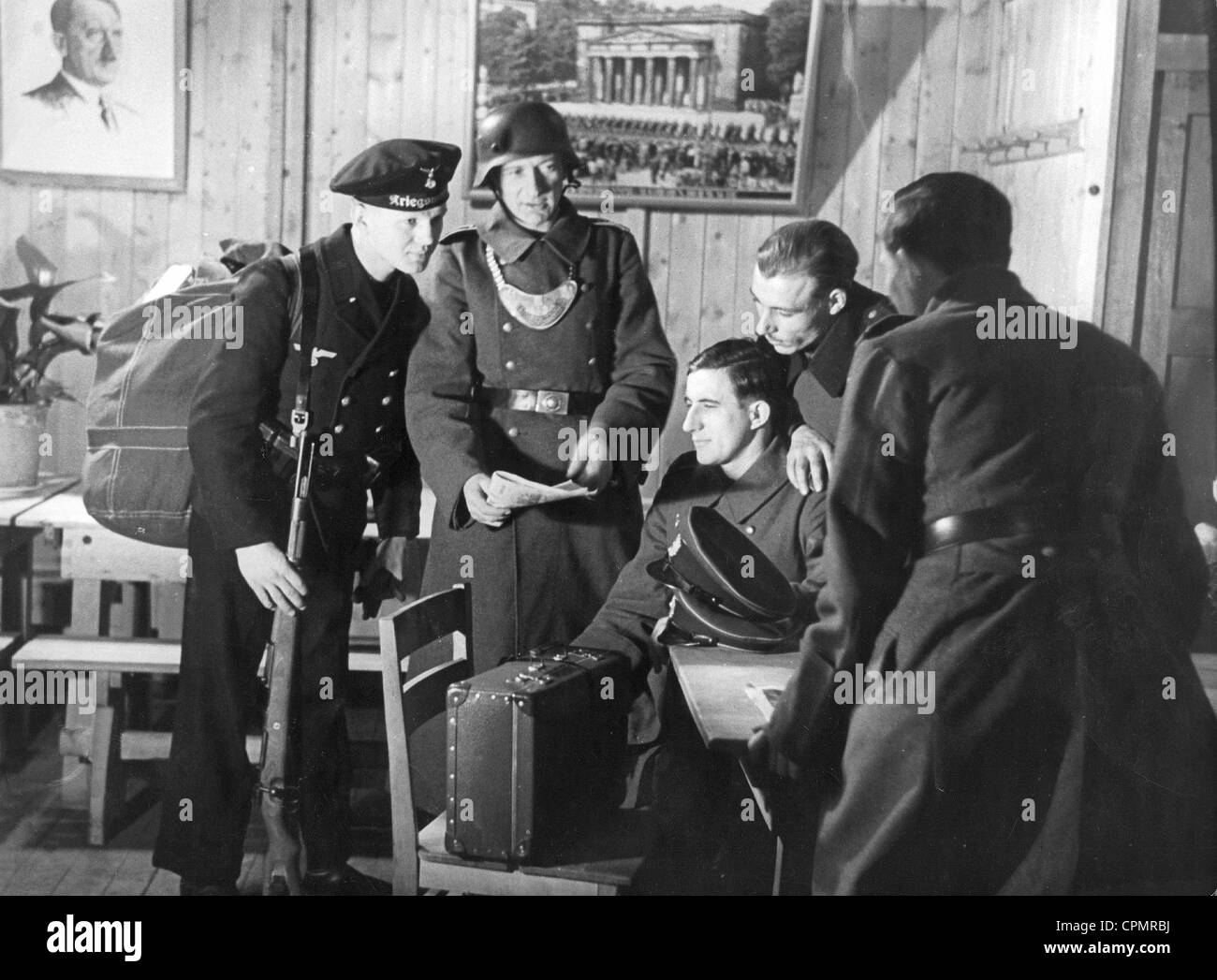 I soldati tedeschi sulla pace e riposo, 1943 Foto Stock