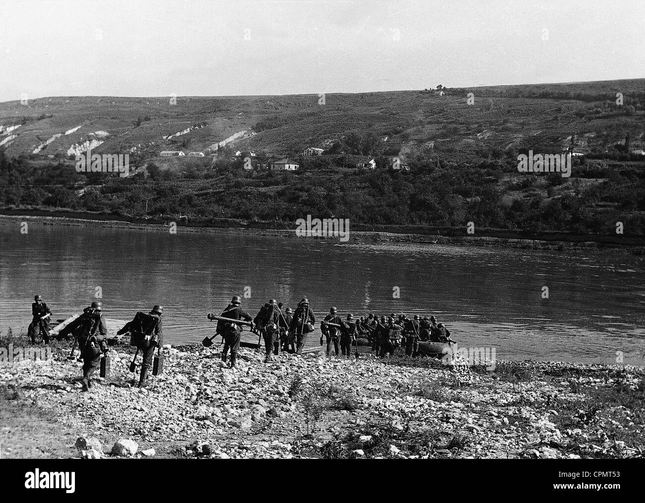 La fanteria tedesca in Iugoslavia, 1941 Foto Stock