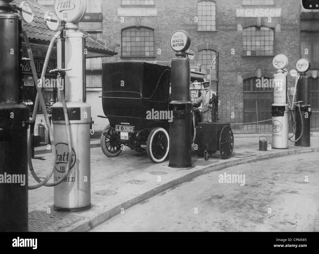 Stazione di gas 1924 Foto Stock