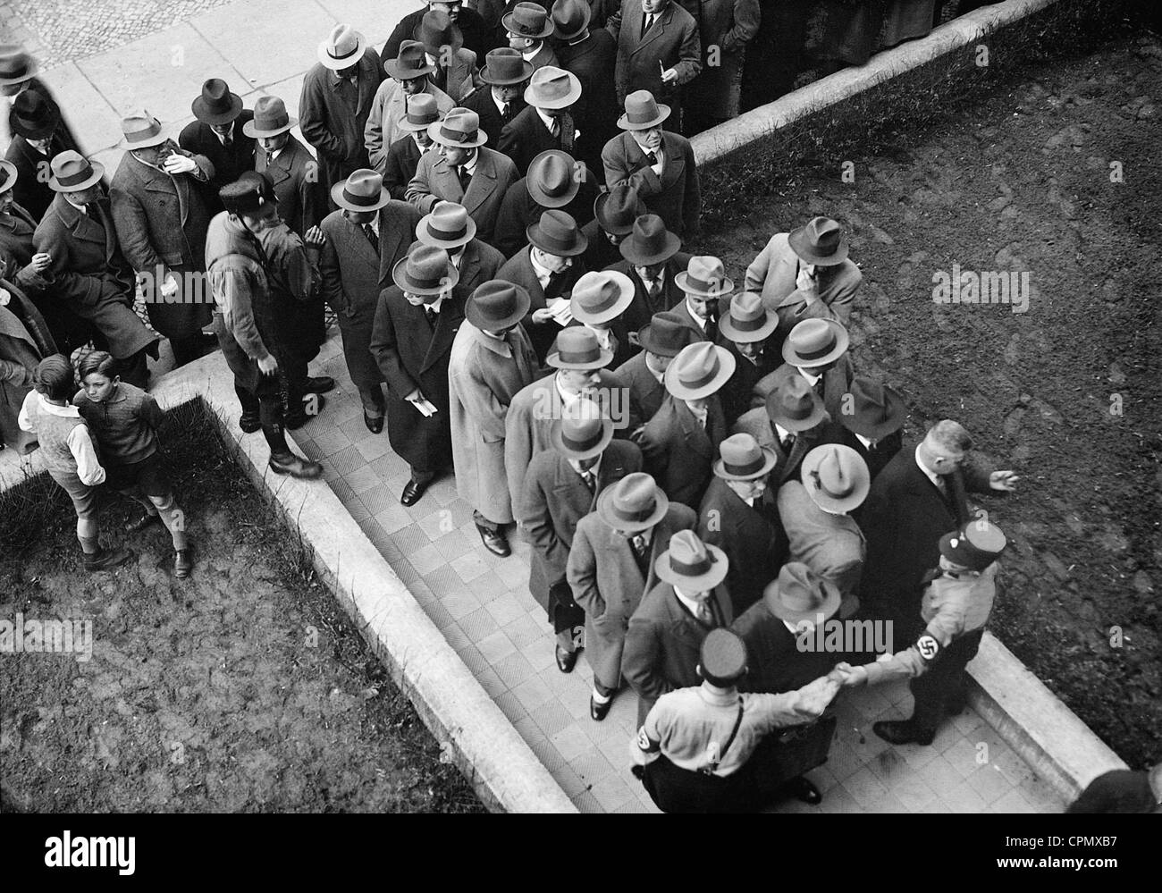 Gli avvocati ebraica di fronte al Bar Association, 1933 Foto Stock