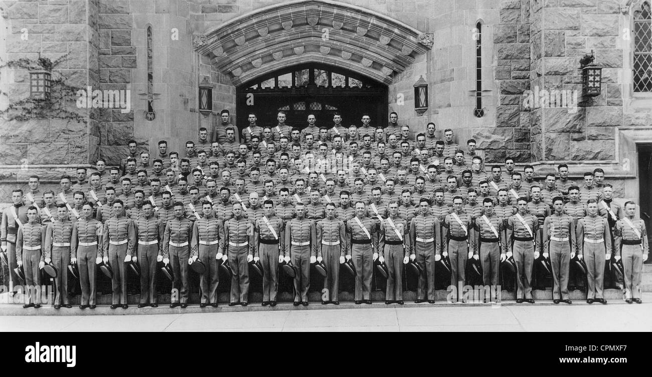Cadetti dell'americana accademia militare di West Point, 1937 Foto Stock