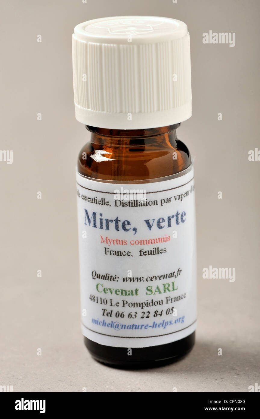 OLIO ESSENZIALE Foto Stock