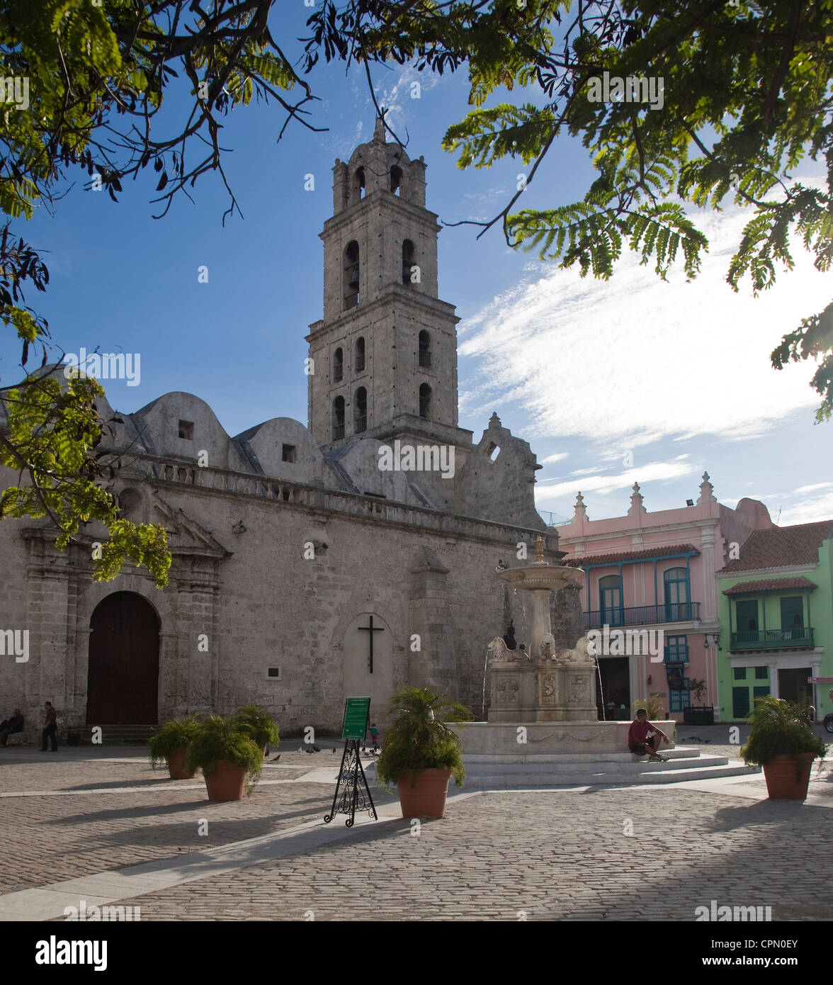 La basilica ed il monastero di San Francisco de Asis Vecchia Havana Cuba Foto Stock