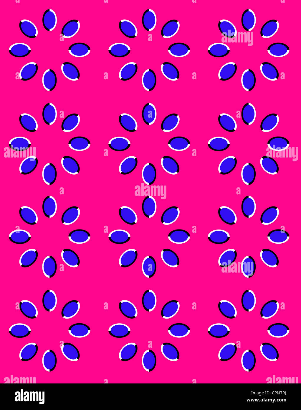 Illusione ottica Foto Stock