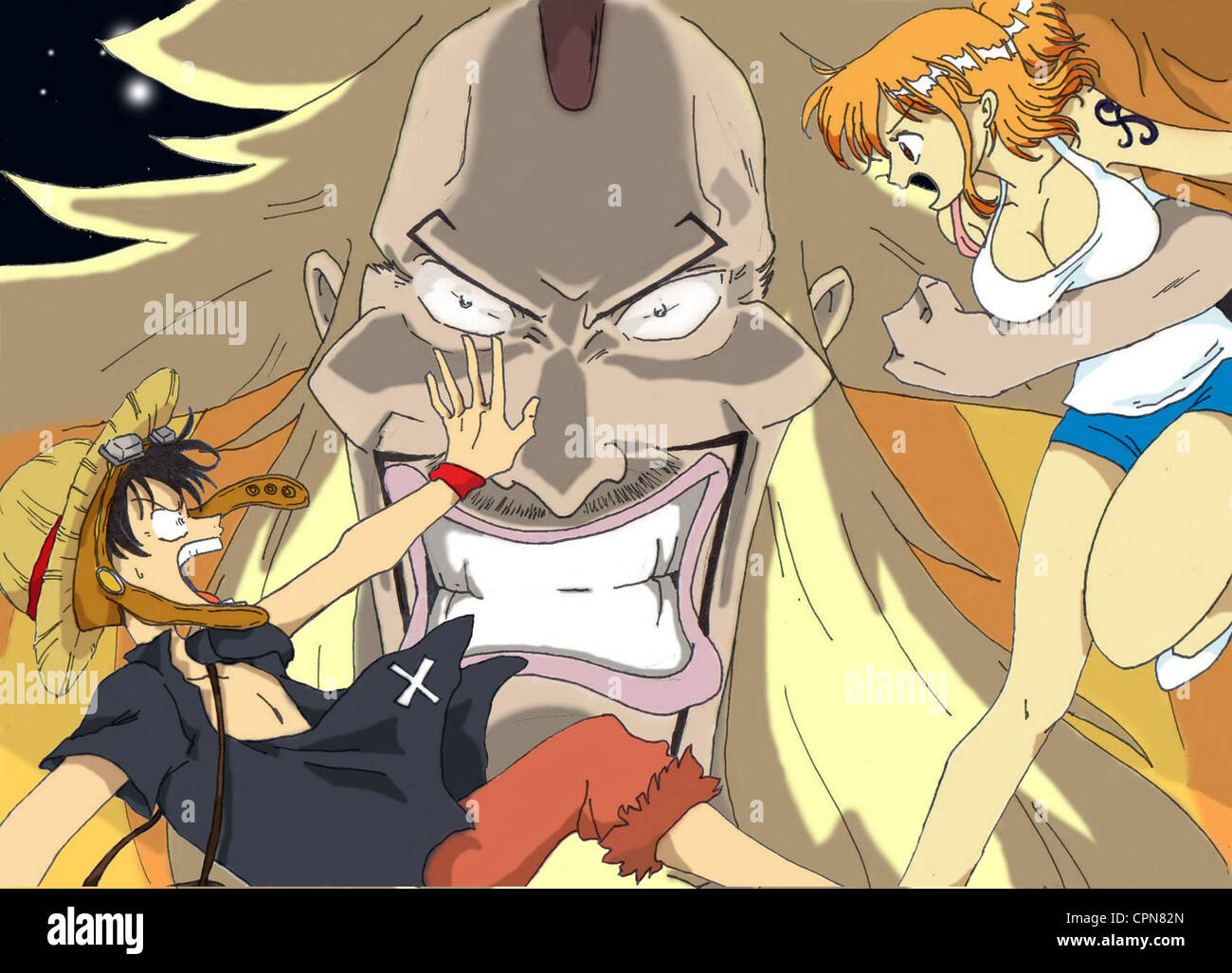 Un pezzo unico Film: Strong World Foto Stock