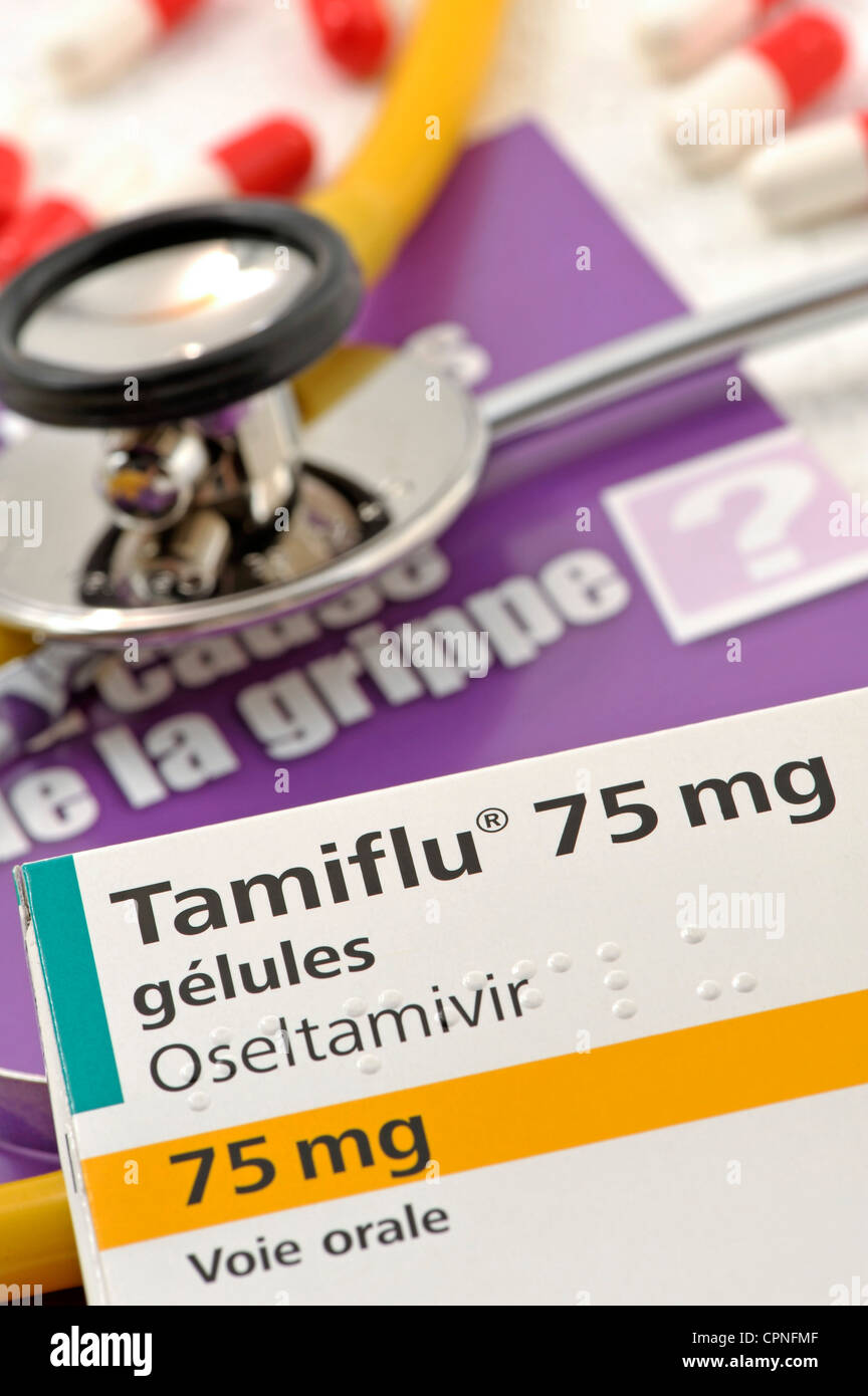 Il trattamento per l'INFLUENZA Foto Stock