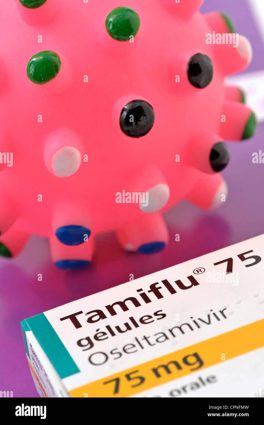 Il trattamento per l'INFLUENZA Foto Stock