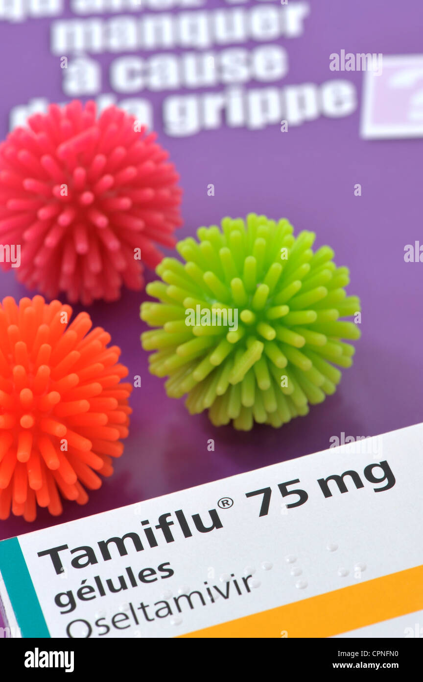 Il trattamento per l'INFLUENZA Foto Stock