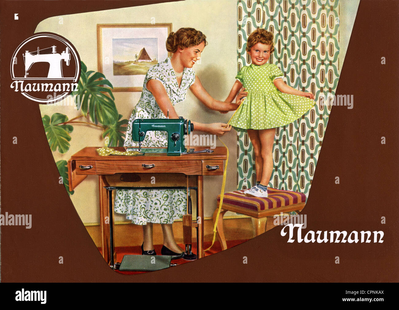 Pubblicità,casa,macchina da cucire Naumann,Dresden,Germania,ex Seidel & Naumann,versione classe 44,macchina da cucire diritta con bobina centrale e spago articolare,con la potenza di 1500 punti al minuto,lunghezza massima del punto 4 mm,opuscolo promozionale,casalinga con bambino,Germania-Est,1956,donna,madre,madri,figlia,bambino,bambini,capretto,bambini,bambini,bambini,cucito,non disponibile,macchina da cucire,misura,casa,non-casa,misura,non-casa,misura,non-casa,misura-misura-casa,non-misura-te,misura-i diritti,non-casa,misura-casa,non-casa,misura-casa,misura-voi Foto Stock
