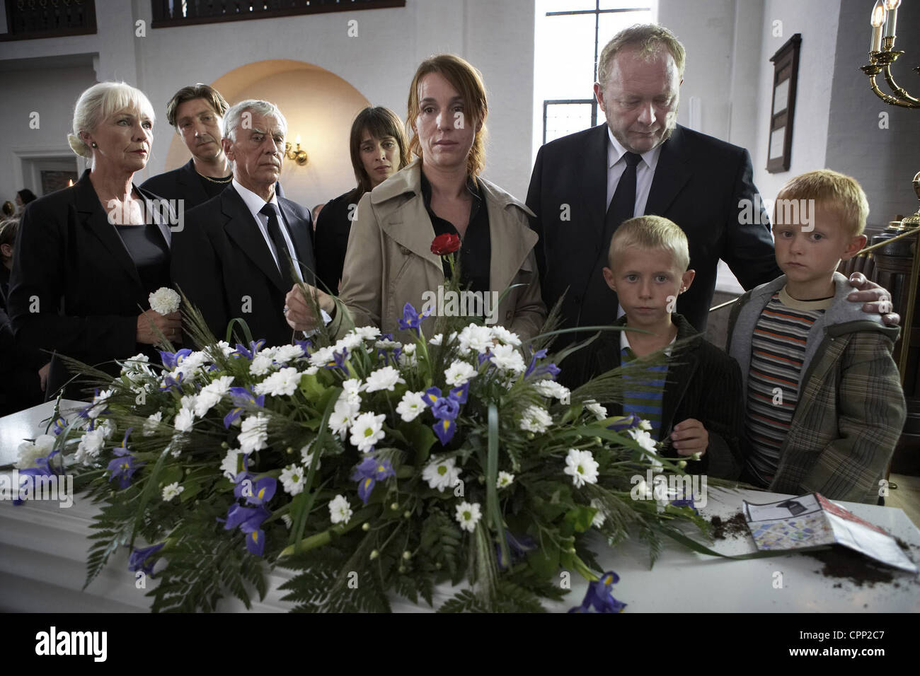 Forbrydelsen TV Series 2007 - 2008 Danimarca Stagione 2007 Stagione 1 Ann Eleonora Jørgensen, Bjarne Henriksen, Jonas Leth Hansen, Kasper Leth Hansen Foto Stock