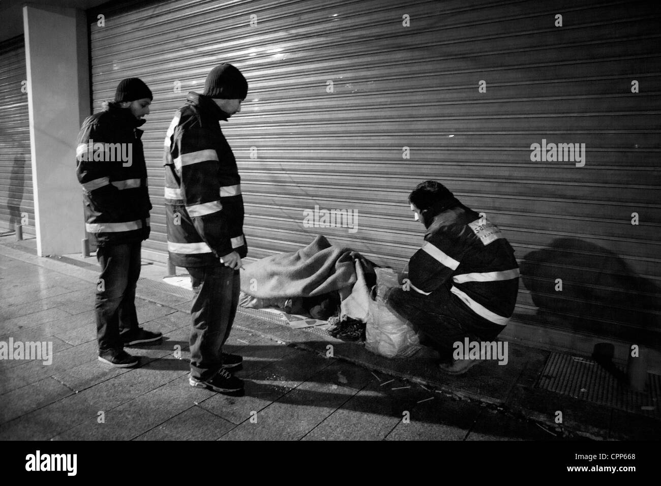 Sociale di emergenza Servizio medico Foto Stock