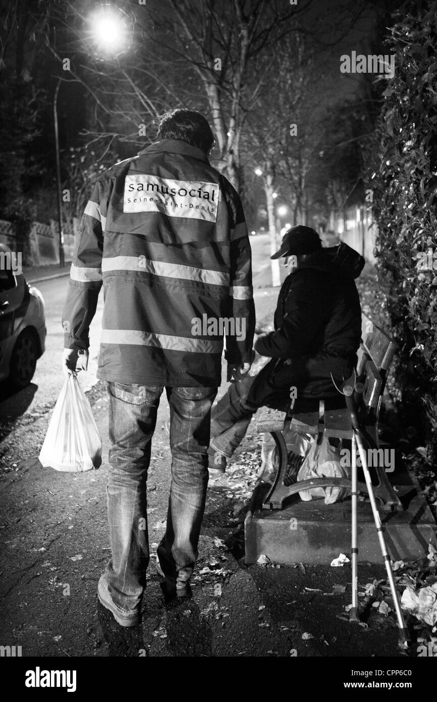 Sociale di emergenza Servizio medico Foto Stock