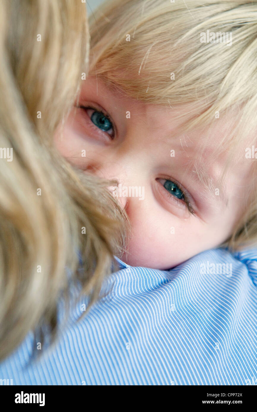 Da 1 a 3 anni il bambino piange Foto Stock