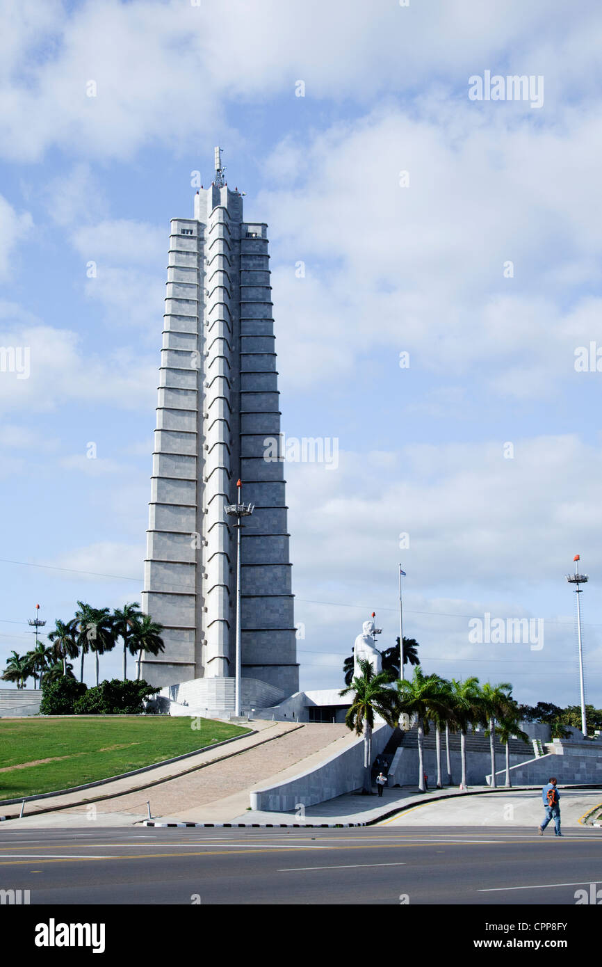 Memorial Jose Marti a Plaza de la Revolucion, Havana, Cuba Foto Stock