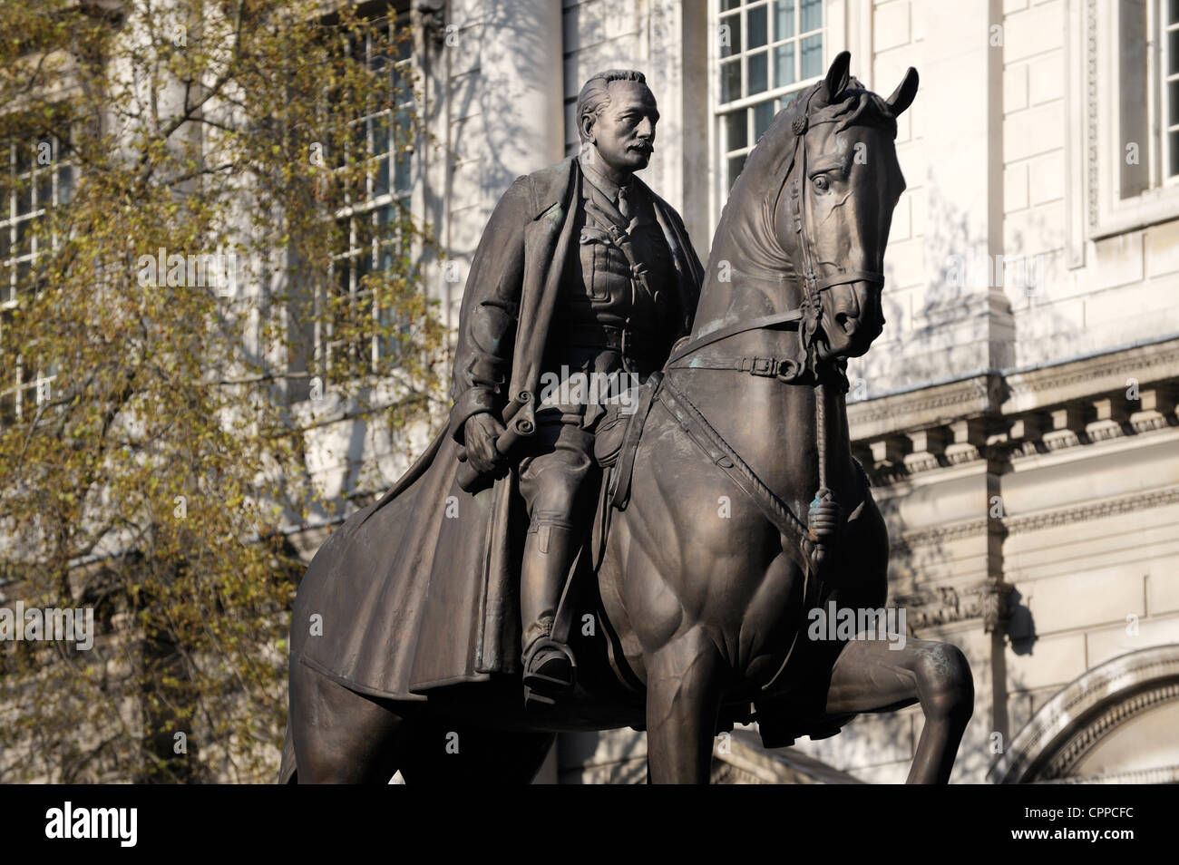 L'Earl Haig monumento equestre statua in bronzo della prima guerra mondiale comandante dell esercito Douglas Haig. Whitehall, Londra Foto Stock
