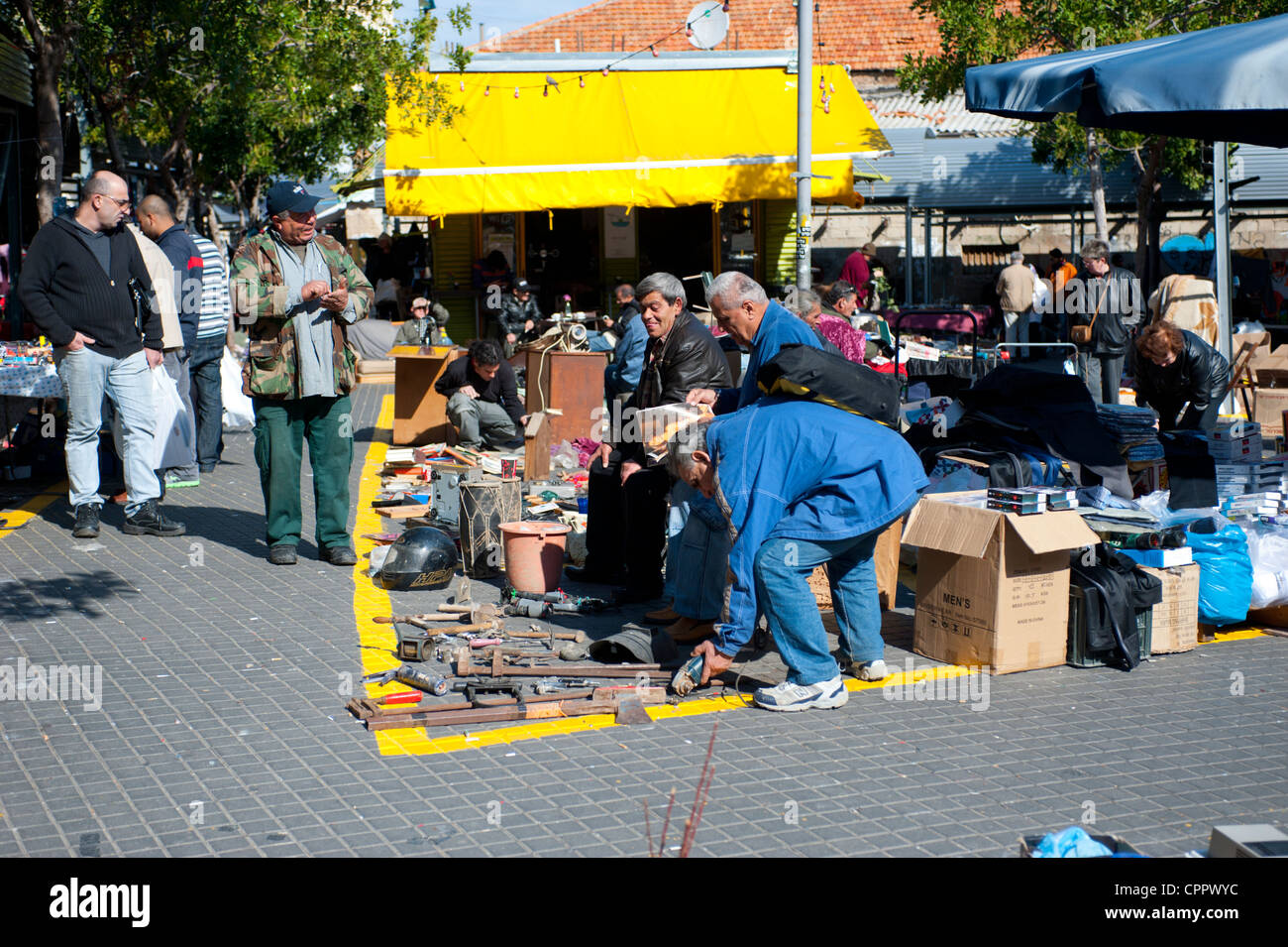 Medio Oriente Israele Jaffa (Yaffo) Mercato delle pulci - shopping per utilizzate le cose vicino a Tel Aviv Foto Stock