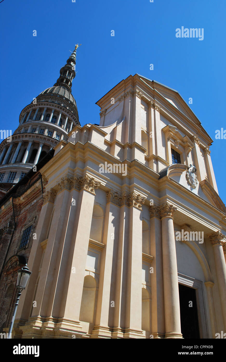 San Gaudenzio basilica chiesa e cupola, Novara, Piemonte, Italia Foto Stock