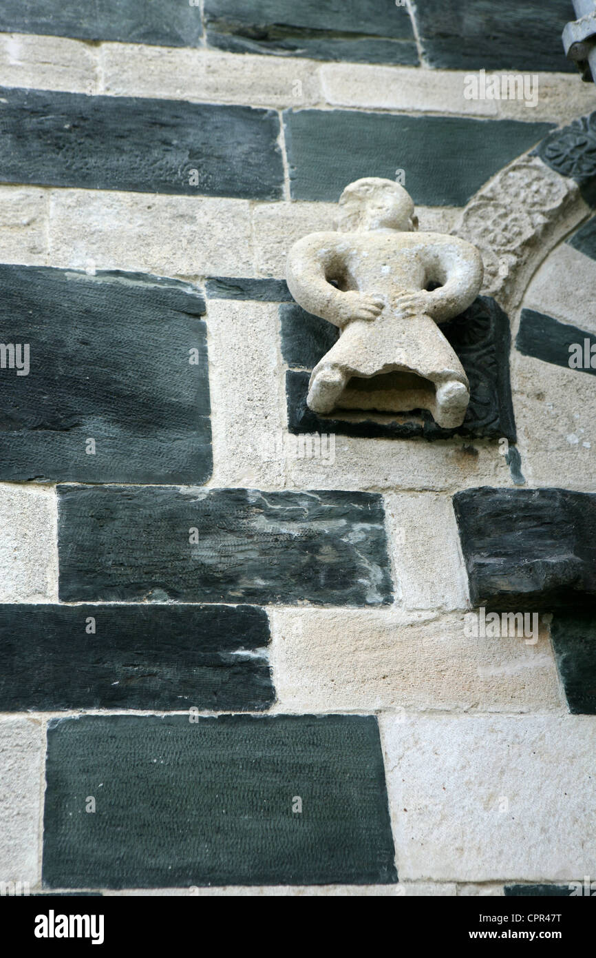 Il XII secolo in stile romanico pisano chiesa eglise di San Michele de murato nella regione Nebbio vicino a Saint Florent Corsica Francia Foto Stock