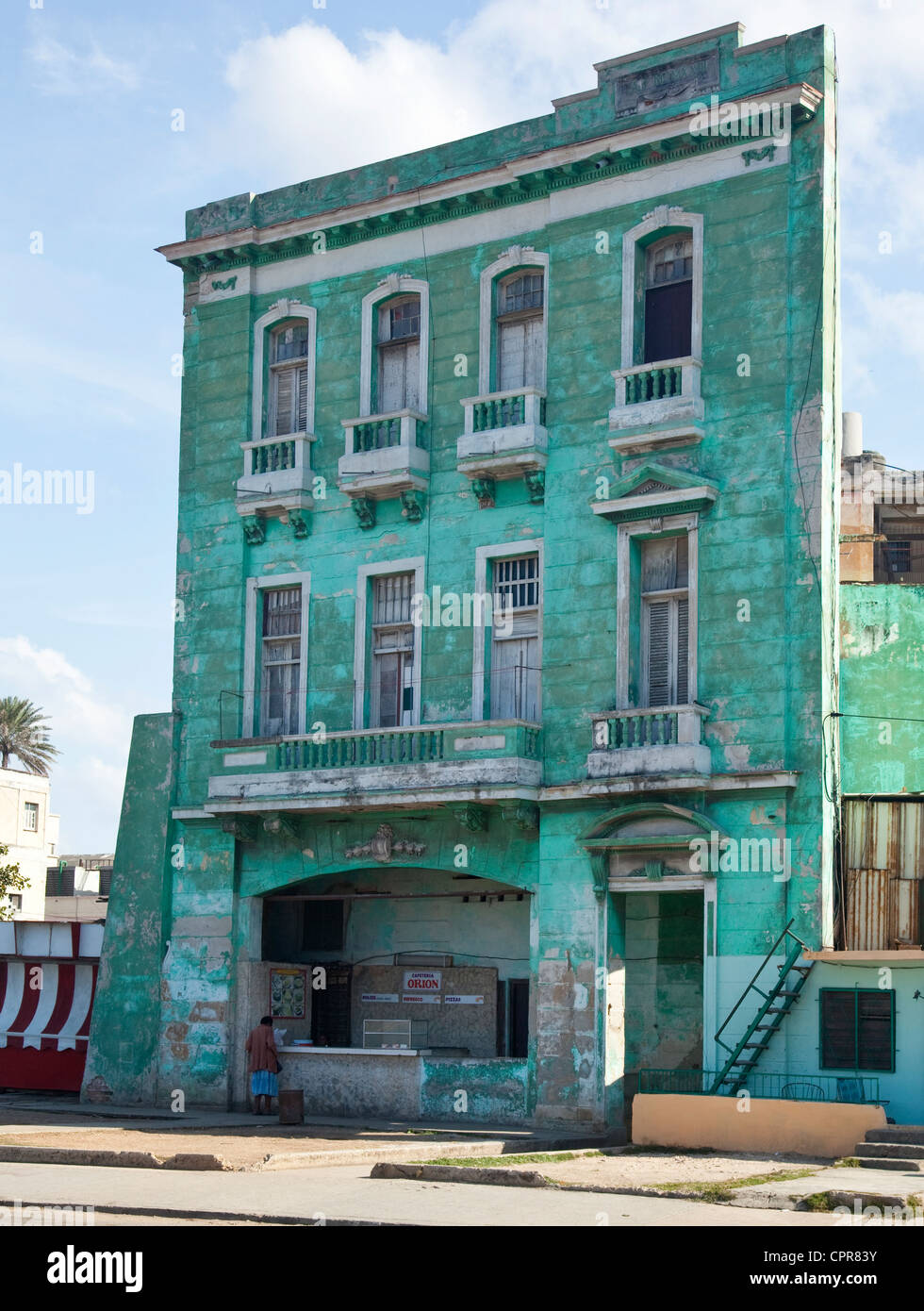 Il vecchio edificio in Havana Cuba Foto Stock