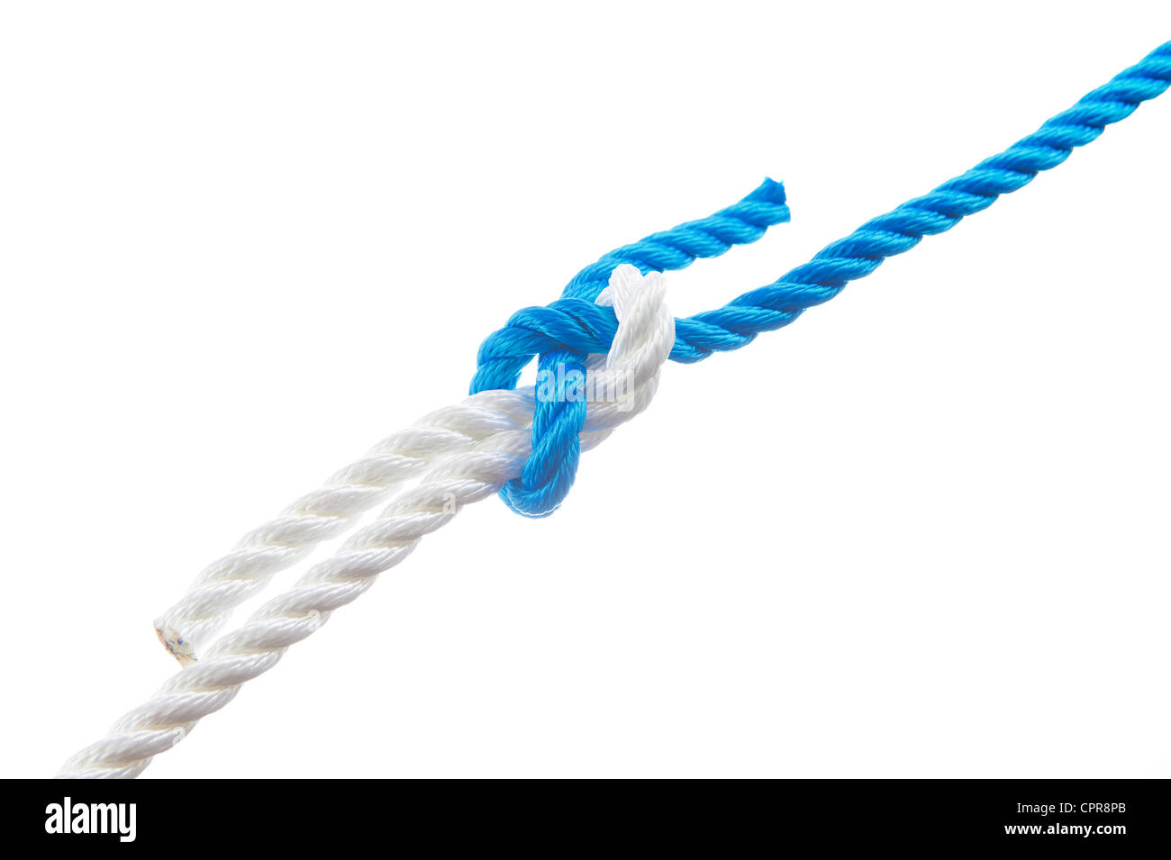 Piegare il foglio isolato su sfondo bianco Foto Stock