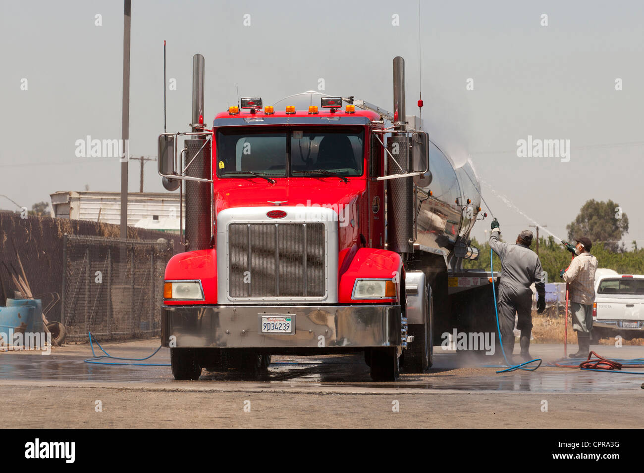 Carrello di servizio di lavaggio Foto Stock