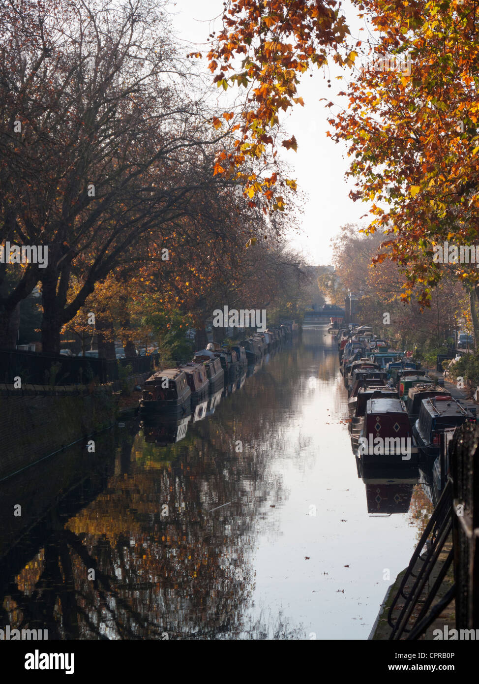La piccola Venezia sul Regent's Canal Foto Stock