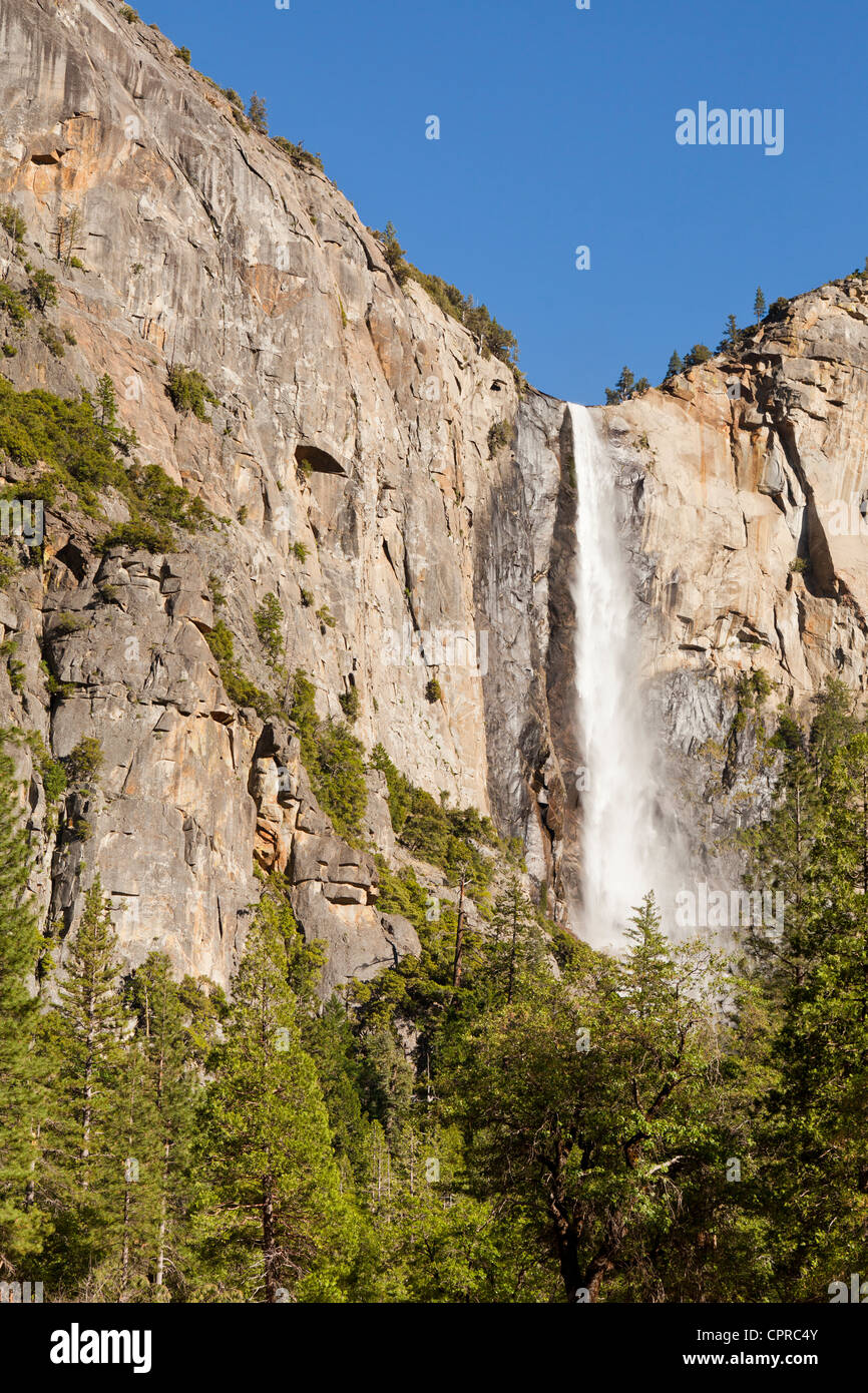 Bridal Veil Falls, il Parco Nazionale di Yosemite Foto Stock