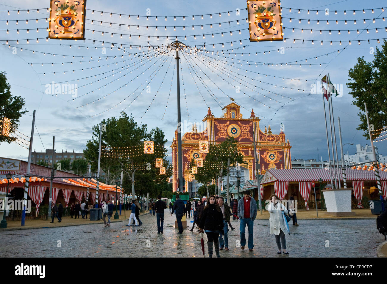 Europa Spagna Andalusia Siviglia Feria de Abril Foto Stock