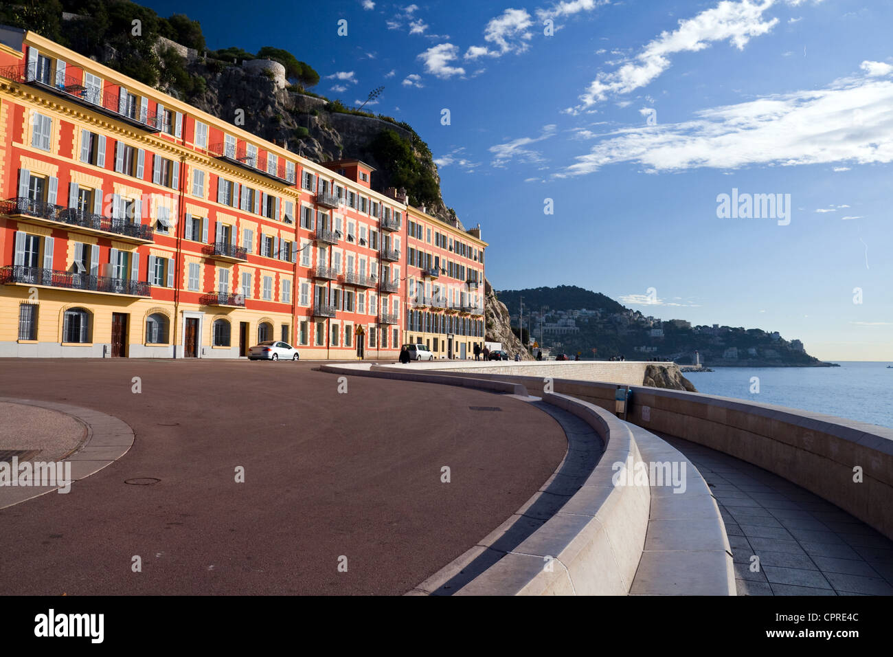 Quai Rauba Capeu, Nizza Cote d'Azur, in Francia Foto Stock